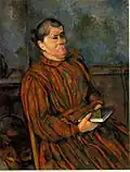 Retrato de mujer Barnes (1892-96) por P. Cézanne