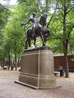 Estatua de Paul Revere , el North End, Boston, Massachusetts