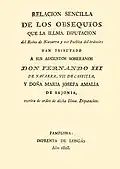 Crónica oficial de la visita al reino de Navarra de "Fernando III de Navarra, VII de Castilla" (1828)