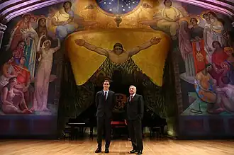 El presidente Pedro Sánchez y el presidente Andrés Manuel López Obrador en la Ciudad de México, 2019.