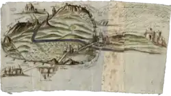 La Huerta de Pegalajar aparece representada en este mapa de 1559.