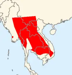 Distribución de Pelophylax lateralis