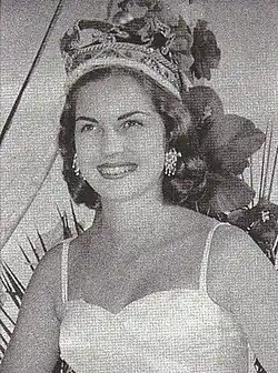 Miss Mundo 1958 Penelope Coelen Sudáfrica.