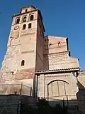 Torre mudéjar de la iglesia de Perdiguera.