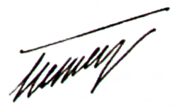 Firma de Pedro I de Serbia