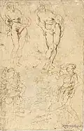 Estudios para las hijas de Cécrope.