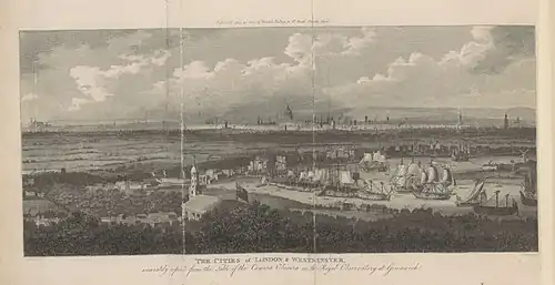 Vista de Londres desde Greeenwich, Robert Phillips, 1804.