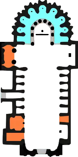 ██ Capillas barrocas ██ Deambulatorio gótico francés