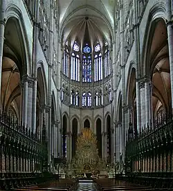 Coro gótico de la catedral de Amiens, Francia