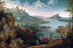 Pieter Bruegel el Viejo, Paisaje con la huida a Egipto, 1563.