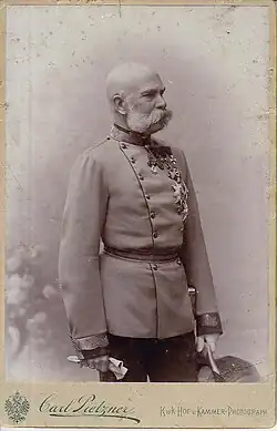 El emperador Francisco José I de Austria (hacia 1885)