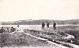 Canotaje desde el lago Chalain, Jura, 1904