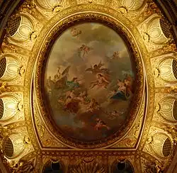 Una pintura del techo realizada por Lagrenée