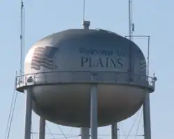 La torre de agua de Plains.