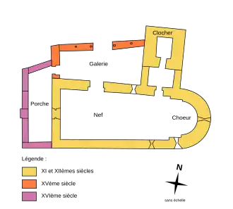 Planta de la iglesia.