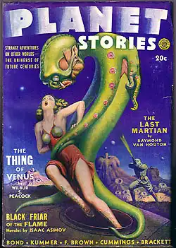 Portada de Alexander Leydenfrost para Planet Stories, primavera de 1942.