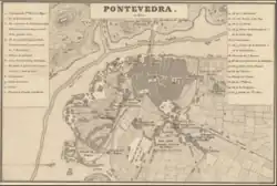 Casa de Correos en el número 9 en el plano de 1856 de Francisco Coello