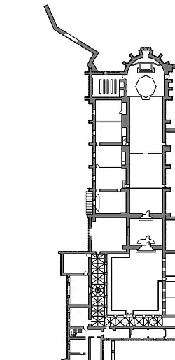 Plano parcial de la cartuja de Miraflores