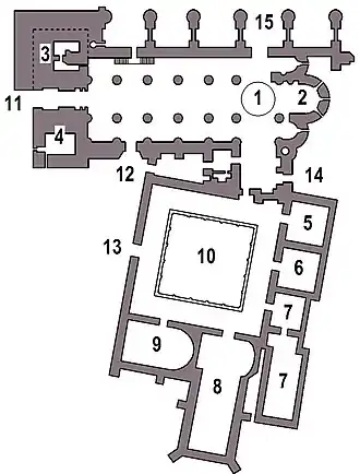 Planta de la Catedral Vieja de Salamanca