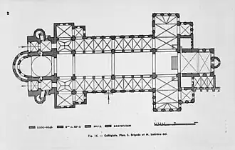 Planta de la colegiata