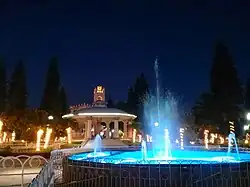 Fuente en la la Plaza Juárez.