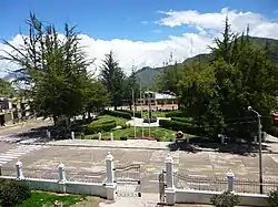 Vista de la plaza Mayor de Huambo.