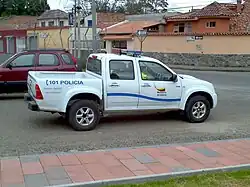 Chevrolet LUV D-Max de la Policía Nacional del Ecuador