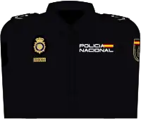 Parte anterior del uniforme