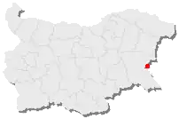 Situación de Pomorie en Bulgaria