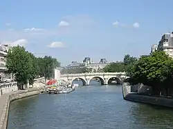 Visto desde el Puente Saint-Michel.