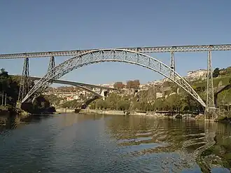 Puente María Pía en Oporto (Portugal).