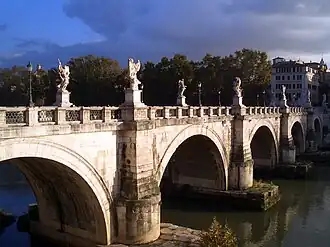 Puente Sant'Angelo en Rome, Italia