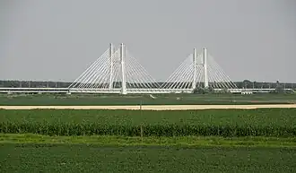 Puente strallato de Piacenza.