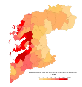 Densidad de población (2018)