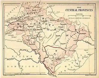 La región de Gondwana en India Central