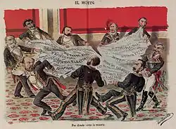 Por dónde viene la muerte, El Motín, abril de 1881.