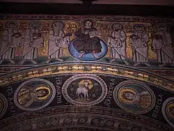 Cristo y los doce apóstoles.