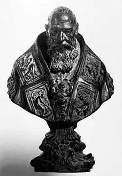 Busto de Paulo III, ca. 1545, bronce, Museo Nacional de Varsovia.