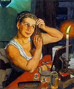 Retrato de Klávdiya Yuón, esposa del artista, 1911