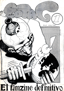 Fanzine POTAG Nº1, 1990 Facultad de BBAA de la UCM, portada de María Colino.