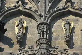 Detalle de las esculturas.