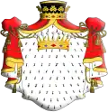 Escudo de mortero presidente y conde siglo XVIII