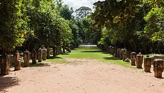 Camino justo antes de llegar al templo.