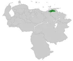 Distribución geográfica del subepalo gorgiblanco.