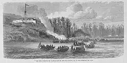 Ataque al fuerte de Vantao en el río Saigon, el 10 de febrero de 1859