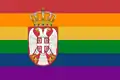 Serbia Bandera del orgullo gay de Serbia[100]​
