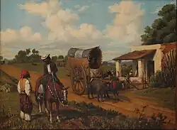 Un alto en la pulpería, ca. 1860