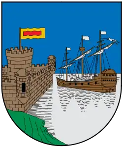 Primer escudo de Santa Marta.