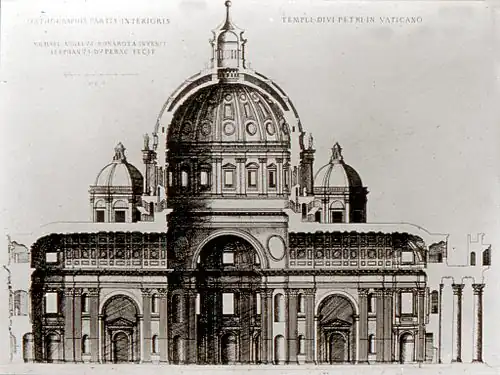 Proyecto de Miguel Ángel para San Pedro