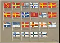 Banderas propuestas de Finlandia 1862–1918, compiladas por Olof Eriksson.